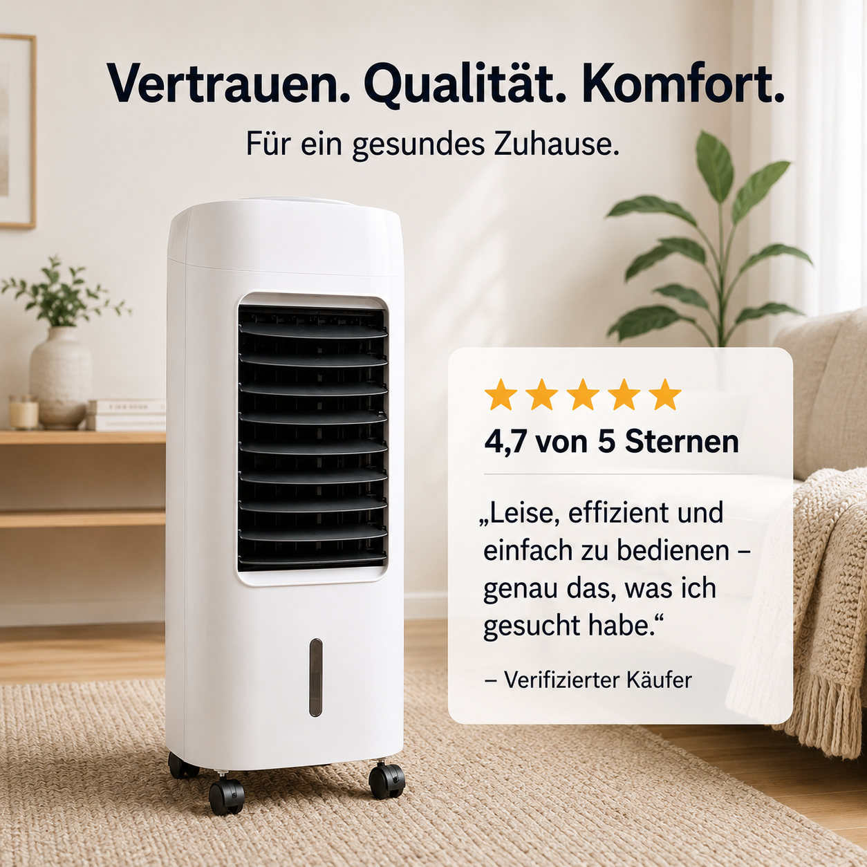 FreshOne® – Angenehme Kühlung ohne Abluftschlauch